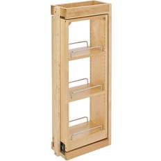 Kitchen Drawers & Shelves Rev-A-Shelf 6-in W x 30-in H 3-Tier Cabinet-mount Wood Soft Close Sliding Shelf Kit 432-WFBBSC30-6C