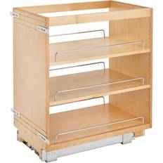 Kitchen Cabinets Rev-A-Shelf 14-in W x 25.5-in H 4-Tier Cabinet-mount Wood Sliding Shelf Kit 448-BC-14C