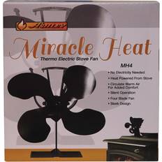 US Stove Fireplaces US Stove Ashley Miracle Heat Steel Elegant Wood Fan