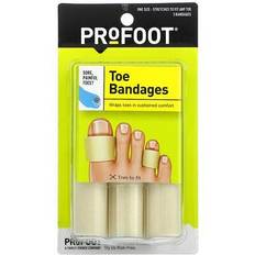 Foot Plasters Profoot Toe Bandages Medium 3 ct each