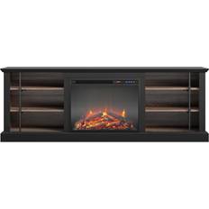 70 inch tv stand with fireplace Ameriwood Home Hoffman Fireplace TV Stand, Black
