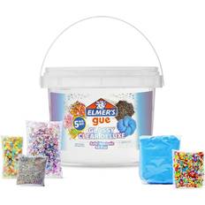 Science & Magic Elmer's GUE Premade Includes 5 Sets of Slime Add-ins, 3 Lb. Bucket, Glassy Clear