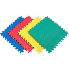 Gym Floor Mats Reversible Multi-Color and Interlocking Foam Flooring (4-Pack) 240151