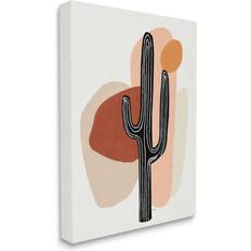 Cotton Wall Decor Stupell Industries Western Terracotta Abstract Cactus Plant Wall Decor