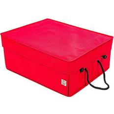 Gift Bags TreeKeeper Santa's Bags Ribbon Storage Box In Red Red