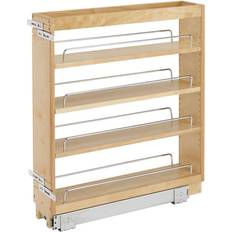 Rev-A-Shelf 25.48 in. x 6.5 in. x 22.47 in. Pull-Out Organizer with Wood Base, Reddish-brown Wood