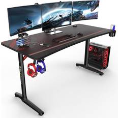 Gaming Desks Eureka Captain Series Gaming Desk - Black