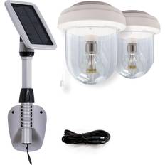 Solar Cell Ceiling Lamps Gama Sonic My Shed IV Solar 67-Watt Equivalent