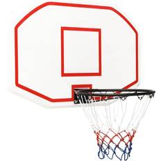 Svarte Basketballkurver vidaXL Basketball Backboard White 109x71x3 cm Polyethene