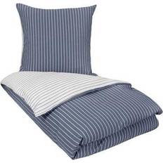 By Night og bølge sengetøj Dynetrekk Blå, Hvit (210x150cm)