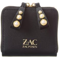 Zac Posen Zac Eartha Pearl Lady Mini Chain Leather Crossbody In Black