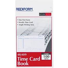 Correction Tape & Fluid Rediform 4K409 Employee Time Card, Weekly, 4-1/4