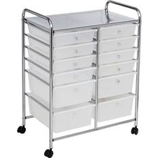 Desktop Organizers & Storage Honey Can Do 12-Drawer Rolling Craft Storage or Office Cart