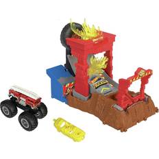 Plastikspielzeug Monstertrucks Hot Wheels Monster Truck 5Alarm Fire Crash Challenge Playset