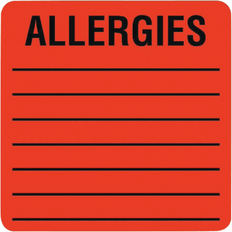 Tabbies Medical Labels for Allergies, 2