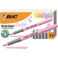 Bic Brite Liner Grip Pastel Highlighter 12-pack