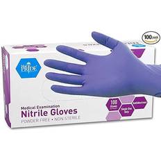 Work Gloves MedPride Powder Free Nitrile Exam Gloves 100-pack