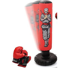 Inflatable Kids Punching Bag with Boxing Gloves, 47 High Free Standing  Bounce Back Bag for MMA, Karate, Taekwondo and Kick, Gifts for Kids, Boys  and Girls