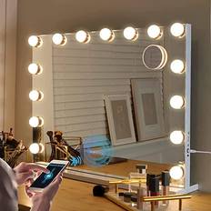 Fenair Vanity Mirror With Lights 15 Dimmable Bulbs