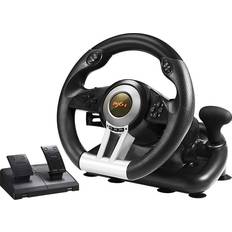 Wheels & Racing Controls PXN V3IIIB Laboratory Steering Wheel with Pedals (PS3/PS4/Xbox One/Series X/S/Nintendo Switch) - Black