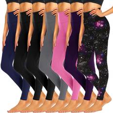  3 Pack High Waisted Leggings For Women-Soft Athletic Tummy  Control Pants For Running Yoga Workout Reg & Plus Size