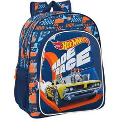 Speed bag Hot Wheels School Bag Speed club Orange Navy Blue (32 x 38 x 12 cm)