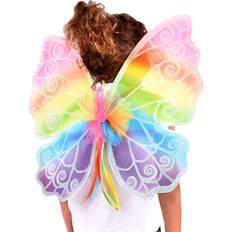Eventyrfigurer Tilbehør Den Goda Fen Butterfly Rainbow Wings for Kids