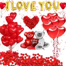 Party Supplies Golray Party Decorations I Love You and Heart Balloons Kit