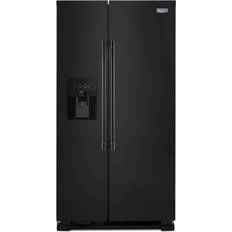 Fridge freezer with ice dispenser black Maytag 24.5-cu ft Ice Black
