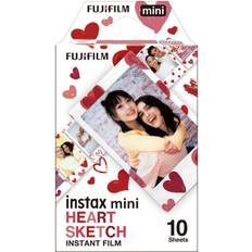 Analogue Cameras Fujifilm Instax Mini Heart Sketch Film 10 Pack