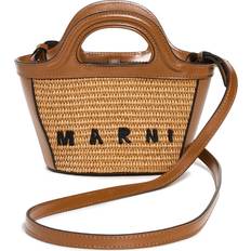 Marni Handbags Marni Brown Micro Tropicalia Tote
