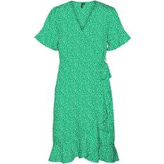 Prikkete Klær Vero Moda Henna Short Dress - Green/Bright Green
