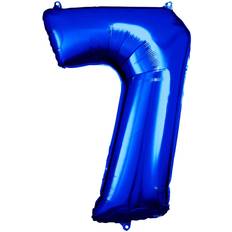 Amscan foil balloon 58 x 88 cm number 7 blue