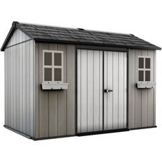 Resin outdoor storage sheds Keter Oakland 11’ X Customizable (Building Area )
