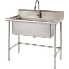 Stainless steel utility sink Trinity Stainless Steel Utility Sink with Pull-Out Faucet (THA-0310)
