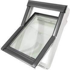 Velux GGU 0066 FK08 Aluminium, Tre Utadslående vindu 3-glassvindu