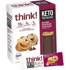 Chocolate peanut butter protein bars Think! Protein Bars Keto Protein Bars, Chocolate Peanut Butter Cookie
