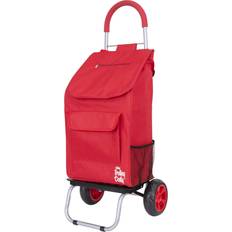 Shopping Trolleys Trolley Dolly Steel Shopping Grocery Foldable Cart in Red
