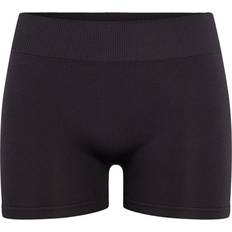 Stretch Truser Pieces Silm-Fit Jersey Shorts - Black