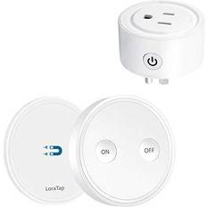 BN-LINK Mini Wireless Remote Control Outlet Switch Power Plug In for  Household Appliances, Wireless Remote Light Switch, LED Light Bulbs, White  (1