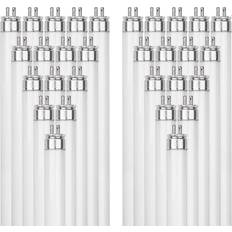 E14 Light Bulbs Sunlite F35T5/835 35-Watt T5 Linear Fluorescent Lamp Mini Bi Pin Base 3500K 40-Pack