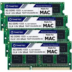 RAM Memory TIMETEC Hynix IC 32GB KIT(4x8GB) Compatible for Apple 27 inch Mid 2010 21.5/27 inch Mid 2011 iMac DDR3 1333MHz PC3-10600 CL9 204 Pin SODIMM Upgrade