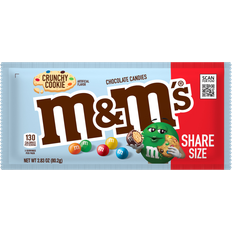 M&M S Crunchy Cookie Milk Chocolate Candy, Sharing Size, 7.4 oz Resealable  Bag