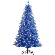 Puleo International Christmas Decorations Puleo International 6.5ft. Pre-Lit Fashion Artificial with Clear Lights Christmas Tree 78"