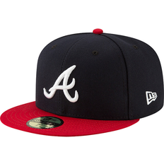 New Era Atlanta Braves Sports Fan Apparel New Era Atlanta Braves Authentic Collection 59Fifty Fitted Cap