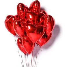 Foil Balloons Wellin International Foil Balloons Heart Love 18" 10pcs