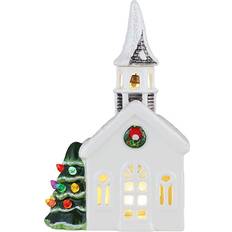 Mr Christmas Village-Church Figurine 7.9"