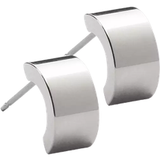 Blomdahl Pendant Plain Grand Curved Earrings - Silver