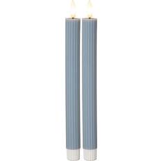 Blau LED-Licht Star Trading Antikljus 2-pack Flamme Stripe LED-Licht