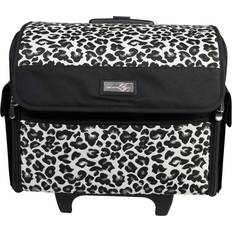 Sewing Machines Everything Mary Collapsible Cheetah Print Rolling Sewing Machine Tote 16.9" x 6.1" x 16.43" MichaelsÂ Cheetah 16.9" x 6.1" x 16.43"